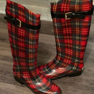 COPY - Ralph Lauren Plaid Rain Boots